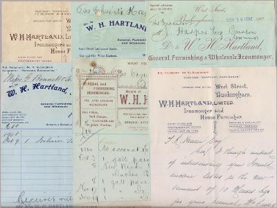 Bill & letterheads - Hartland, Buckingham Ironmonger