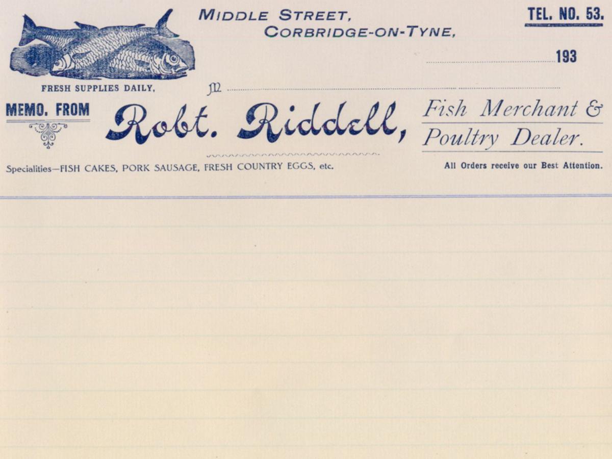 Riddell, Fishmonger, Corbridge -  select me for a larger image