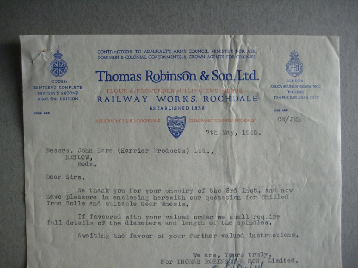 Robinson & Son, Rochdale -  select me for a larger image