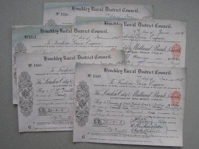 Cheques - London, City & Midland Bank