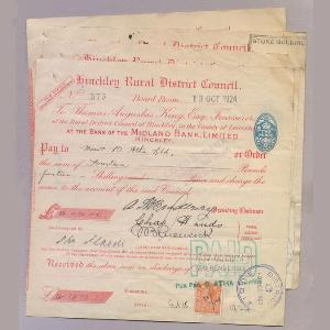Cheques - Midland Bank, Hinckley RDC