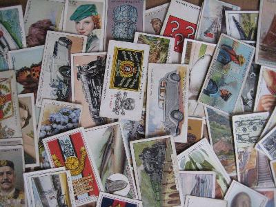 50 cigarette cards, random mix -  select me for a larger image