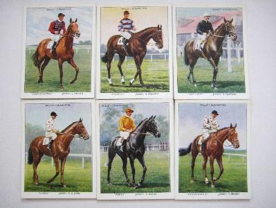 Racehorses & Jockeys, 1938 -  select me for a larger image