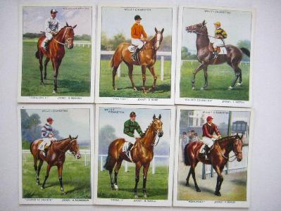 Racehorses & Jockeys, 1938 -  select me for a larger image