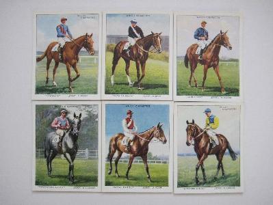 Racehorses & Jockeys, 1938 -  select me for a larger image