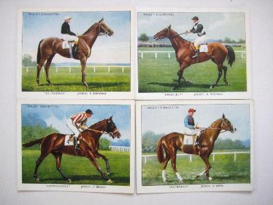 Racehorses & Jockeys, 1938 -  select me for a larger image