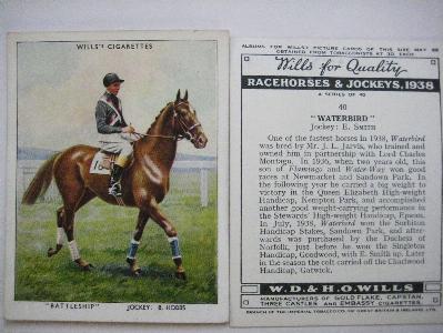 Racehorses & Jockeys, 1938 -  select me for a larger image