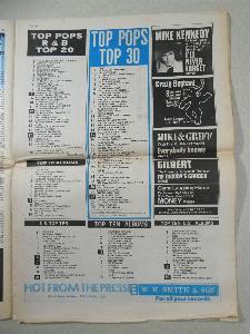 Top Pops, music news.1969 June -  select me for a larger image
