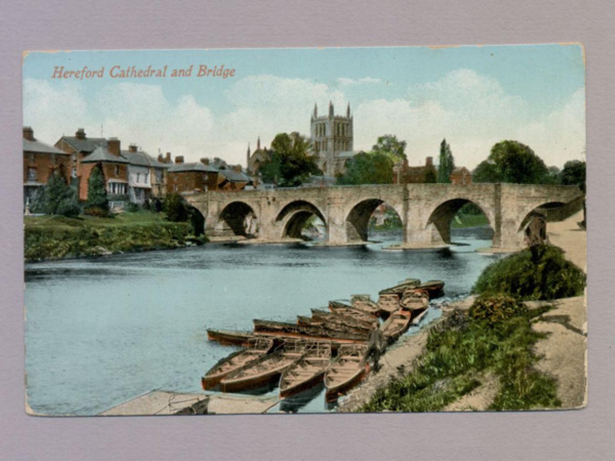 Hereford Cathedral and bridge -  select me for a larger image