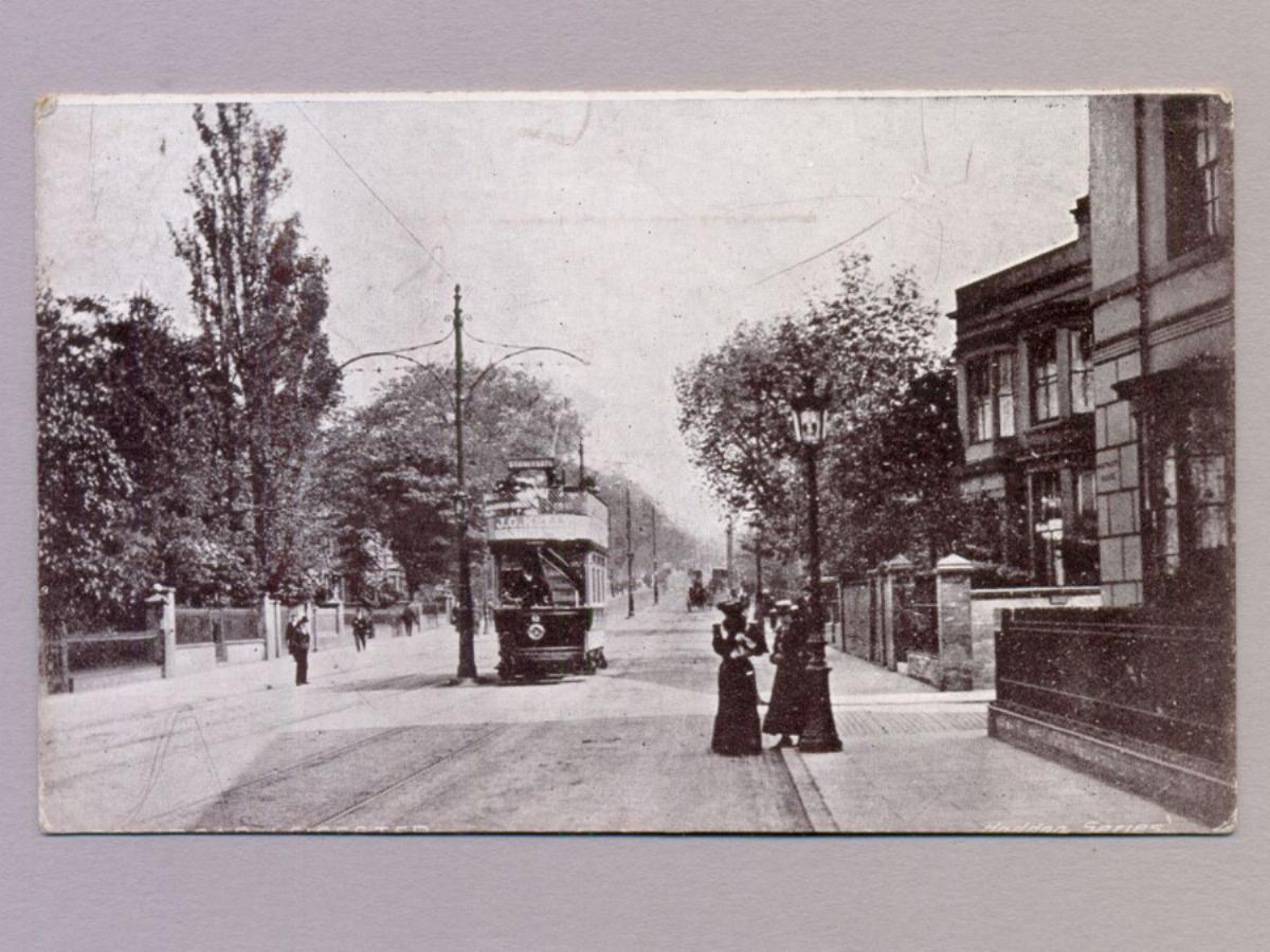 London Road, Leicester tram -  select me for a larger image