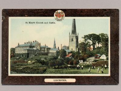 Leicestershire - City of Leicester - St Marys Church and castle