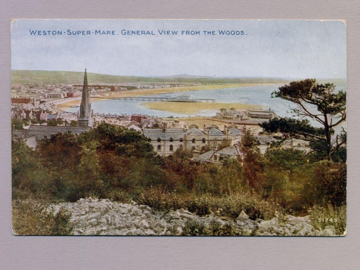Weston Super Mare from woods -  select me for a larger image