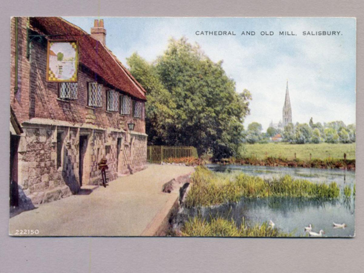 Salisbury, Old Mill, Cathedral -  select me for a larger image