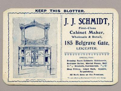 Leicestershire - Blotter from J J Schmidt