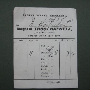 Thomas Hipwell, Hinckley butcher -  select me for a larger image