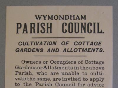 Wymondham Gardens poster -  select me for a larger image