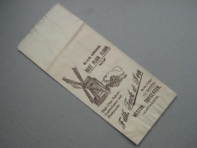 Northamptonshire - Frederick Tuck Flour bag, Weston
