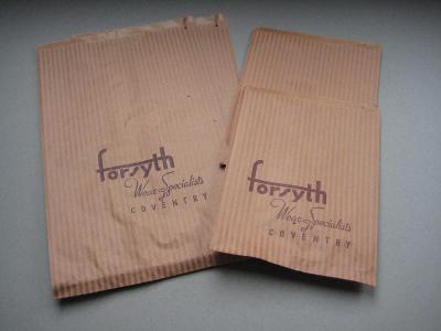 Warwickshire - Forsyth, Coventry. Shop bags