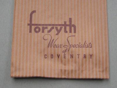Forsyth, Coventry. Shop bags -  select me for a larger image