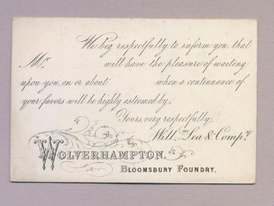 West Midlands - Wolverhampton, Bloomsbury Foundry