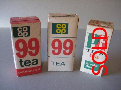 Tea packets, unopened -  select me for a larger image