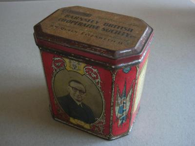 CWS & Co-op advertising - Barnsley Co-op tin