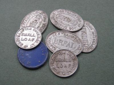 Northampton Co-op tokens -  select me for a larger image