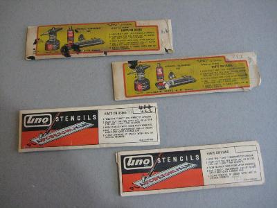 Uno draughting stencils & pens -  select me for a larger image