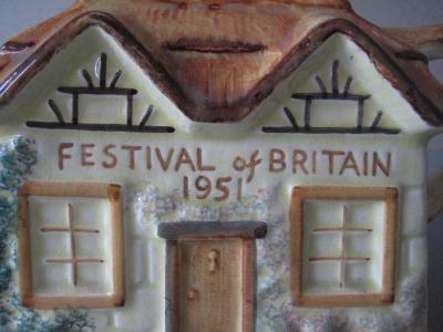 Cottage Festival of Britain Tea Pot -  select me for a larger image