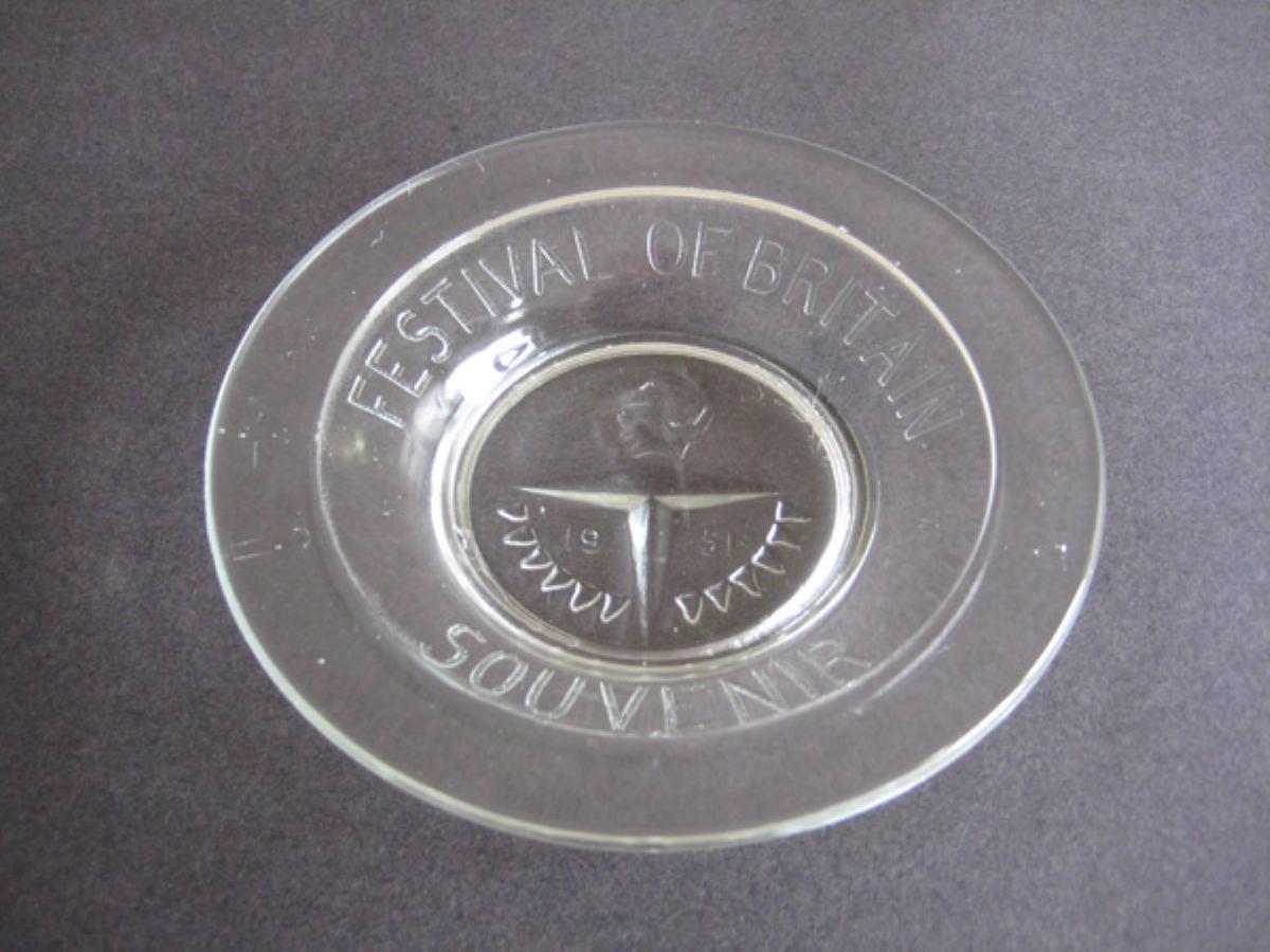 Glass dish, Festival logo -  select me for a larger image
