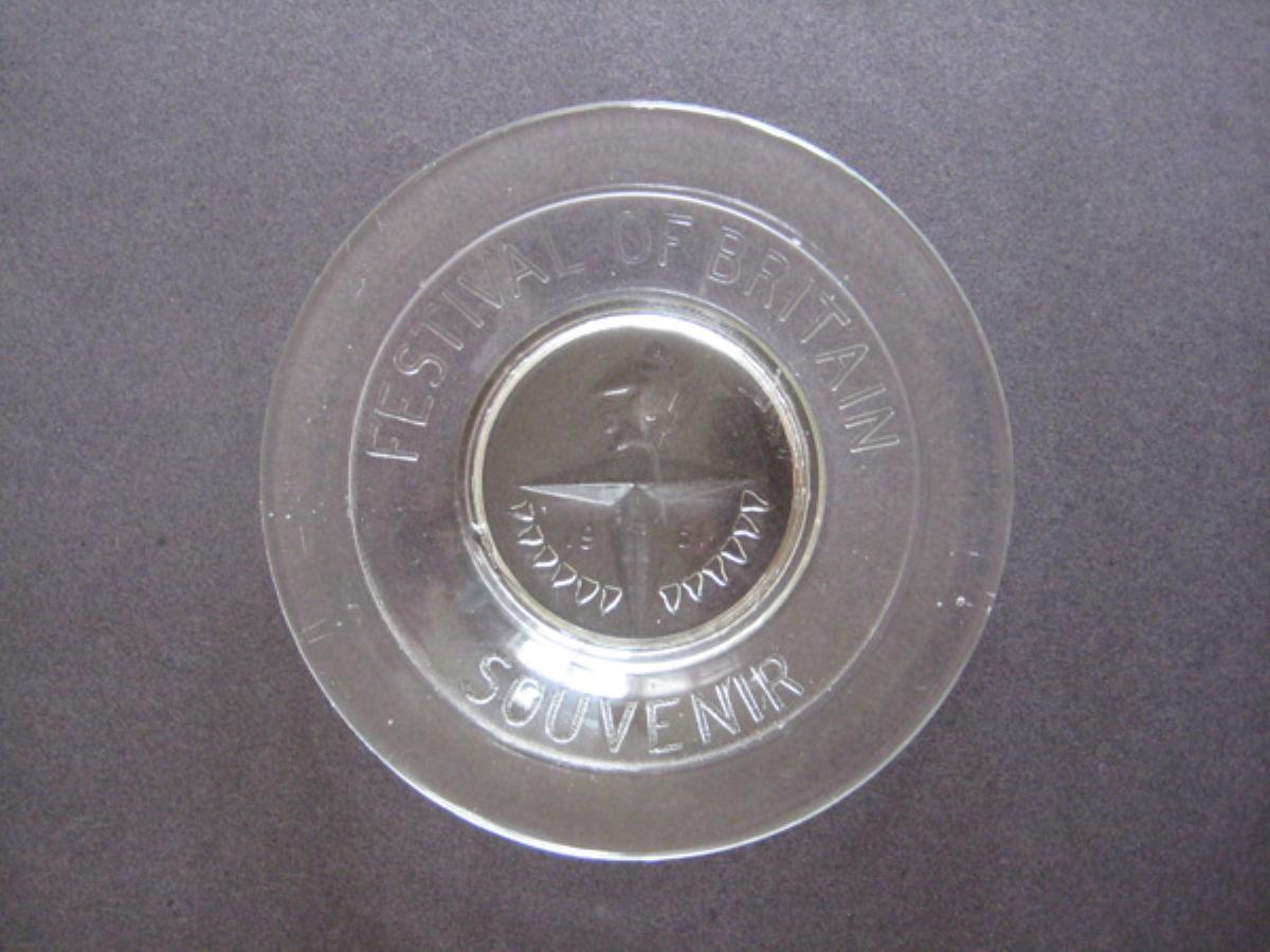 Glass dish, Festival logo -  select me for a larger image