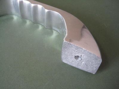 1950s Aluminium pull handles -  select me for a larger image