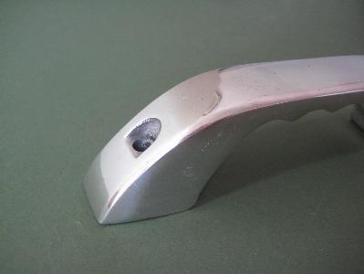 1950s Aluminium pull handles -  select me for a larger image