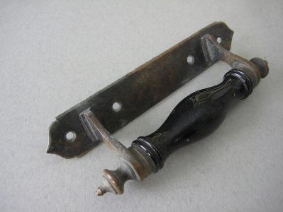 Brass and ceramic handle -  select me for a larger image
