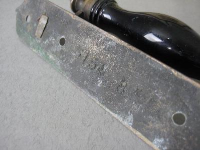 Brass and ceramic handle -  select me for a larger image