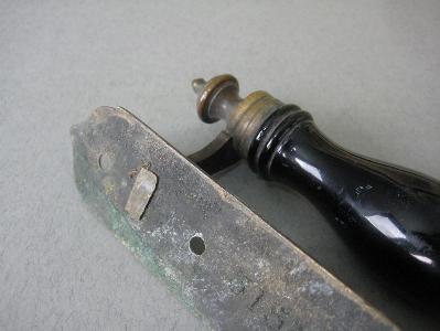 Brass and ceramic handle -  select me for a larger image