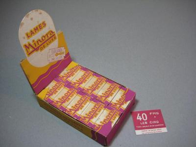 Shaving Items - Minora French blade sale display