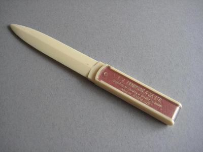 Advertising - Thompson & Co letter opener