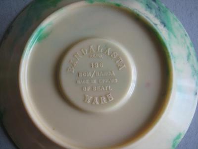 Cup, saucer, Green Ivory Black -  select me for a larger image