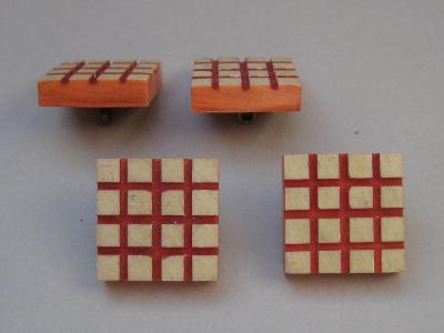 Chequerboard buttons, 1960s -  select me for a larger image