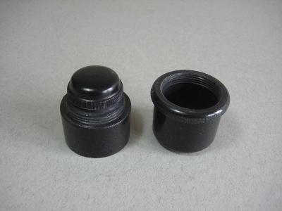 Vulcanite ink bottle -  select me for a larger image