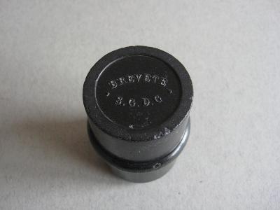 Vulcanite ink bottle -  select me for a larger image