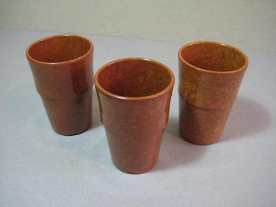American Bakelite beaker set -  select me for a larger image