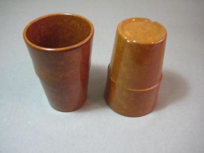 American Bakelite beaker set -  select me for a larger image