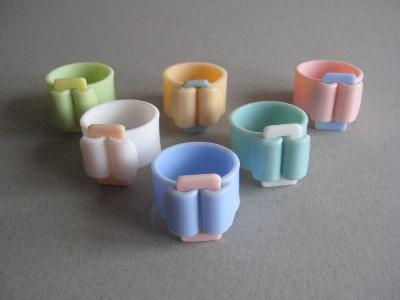Buckle design napkin rings -  select me for a larger image