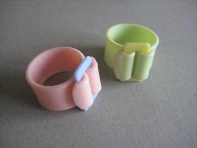 Buckle design napkin rings -  select me for a larger image
