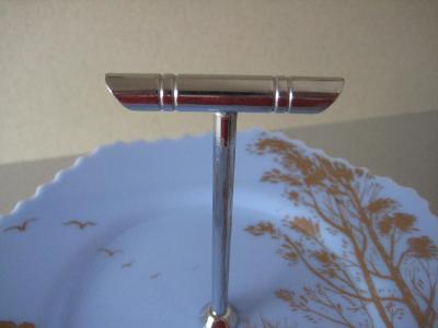 Cake stand, Lucite, 1940s -  select me for a larger image