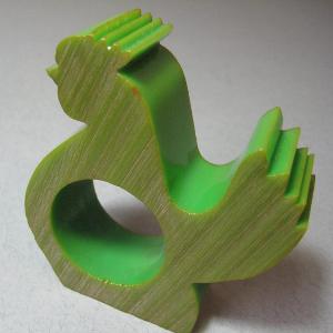 Napkin ring, chicken shape. -  select me for a larger image