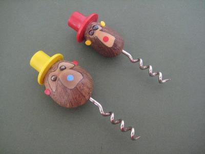Nut corkscrews, Monkey design -  select me for a larger image