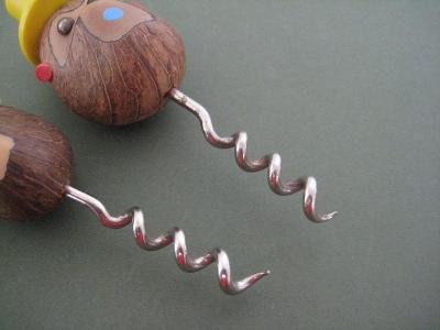 Nut corkscrews, Monkey design -  select me for a larger image